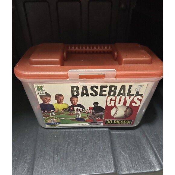 Kaskey Kids Baseball Guys 25 Piece Red v White w/ Scoreboard Field COMPLETE SET - Picture 3 of 4